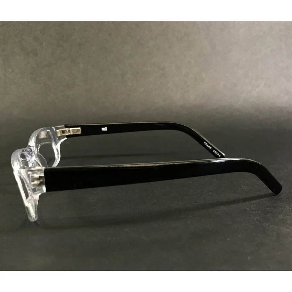 Modz Eyeglasses Frames CORFU Crystal Black Rectangle Full Rim 53-16-135